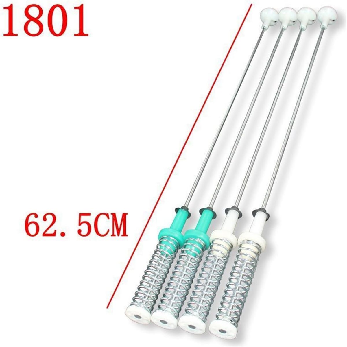 KUANGYE - Amortiguadores Para Lavadora Compatible Con Midea 62.5 Cm