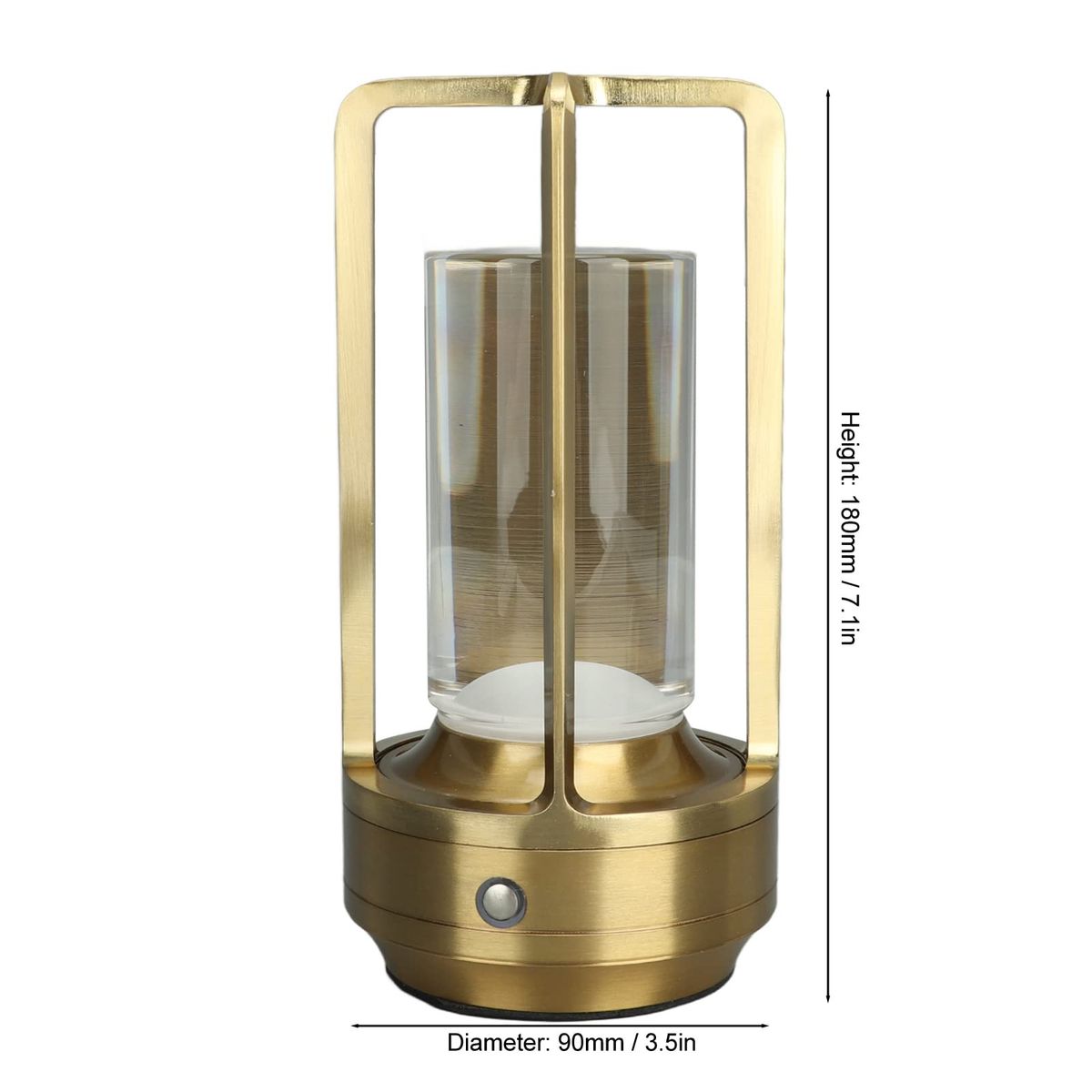 DANWEILE - Lámpara de Camping portátil luz nocturna recargable Oro