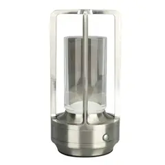 DANWEILE - Lámpara de Camping portátil luz nocturna recargable Plata