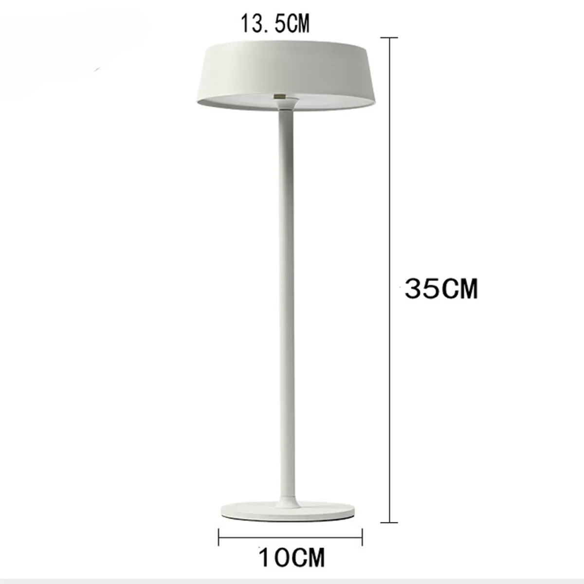 DANWEILE - Luz nocturna ambiental recargable por USB Blanco