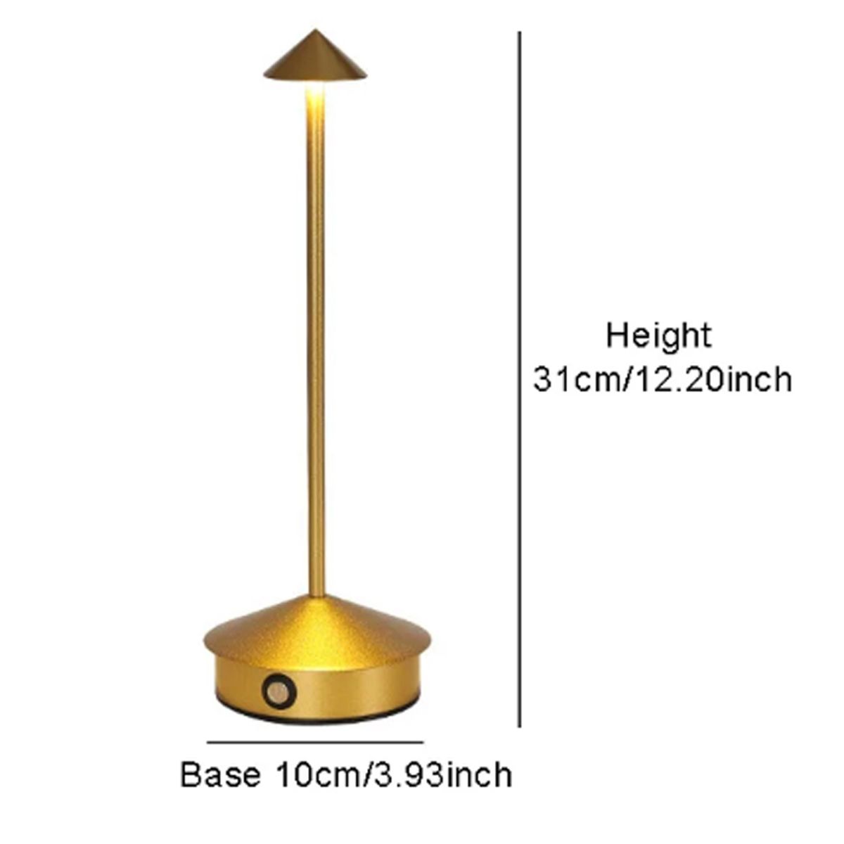 DANWEILE - Luz nocturna ambiental recargable por USB Dorado