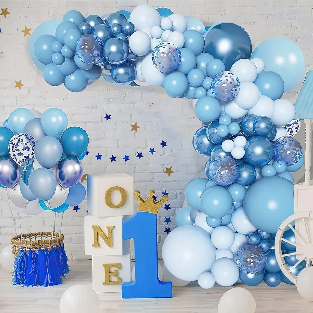 GENERICO - Juego De Azules Globos 106 Piezas Decoraciones Para Fiestas