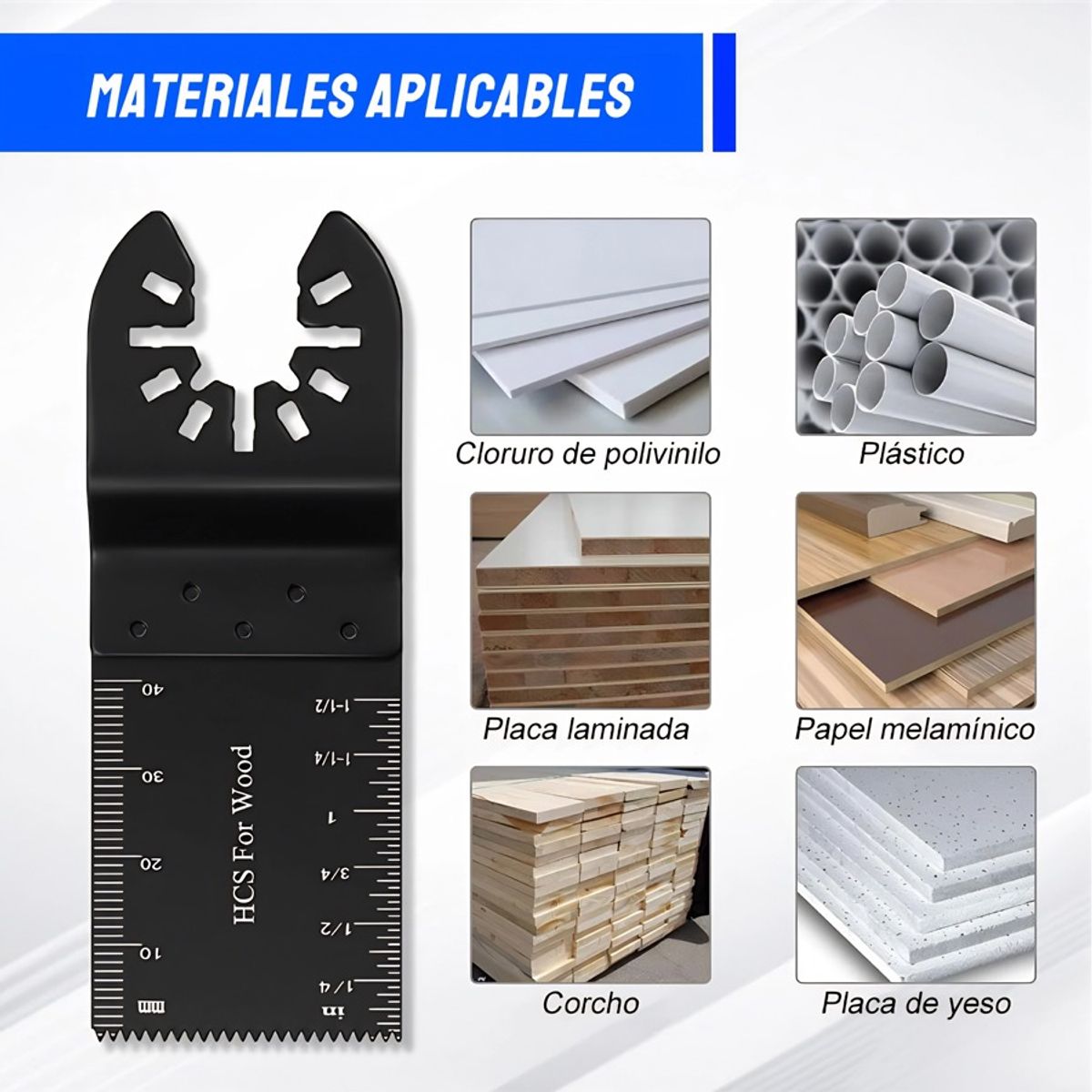 GENERICO - Hoja Oscilante Multifuncional Sierra Accesorios Corte 20pack