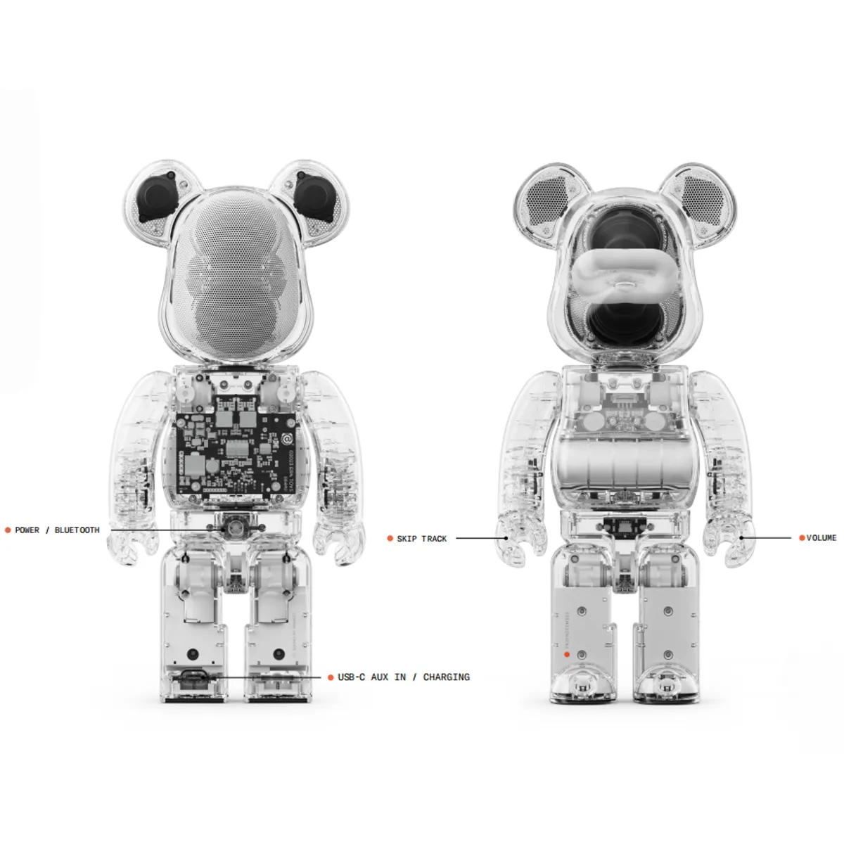 GENERICO - Portable Bluetooth BEARBRICK Speaker 400%