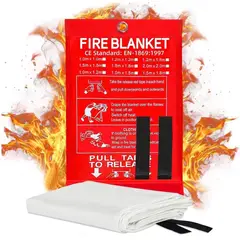 KUANGYE - Mantas Ignífugas De Emergencia Hogar Manta Ignífuga 1.5x1.5m