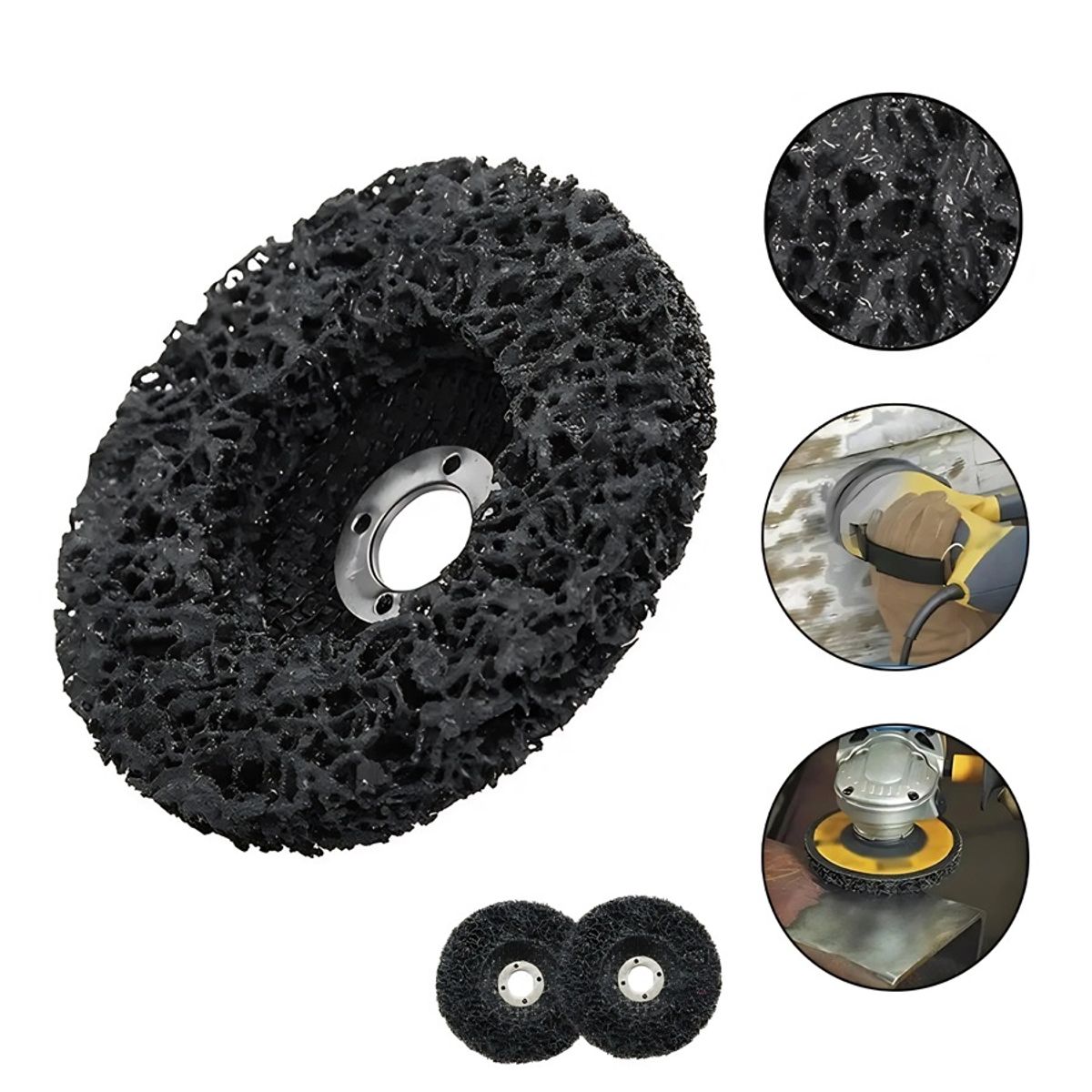 GENERICO - Disco Pulir Removedor Pintura Oxido 4 100mm Esmeril 3pcs