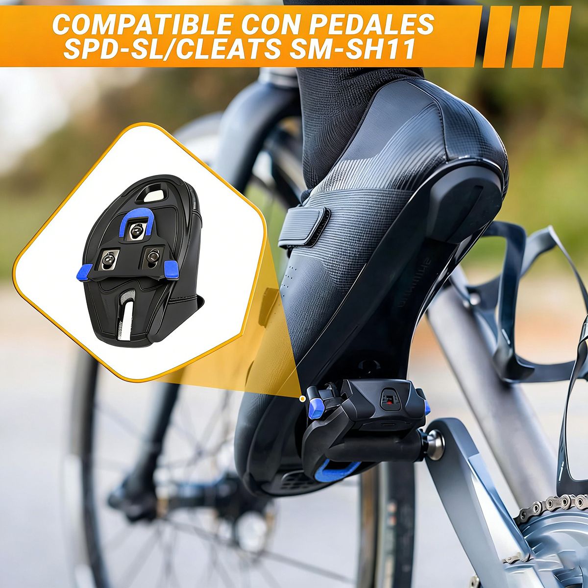 GENERICO - Trabas Calas Compatible Sm-sh11 Flotante 2º De Ruta Bicicleta