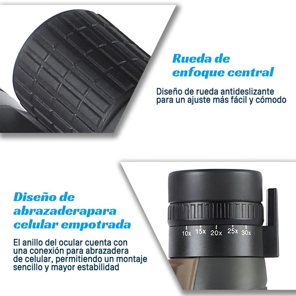GENERICO - Telescopio Astronómico Monocular Profesional Hd 10-30X Zoom