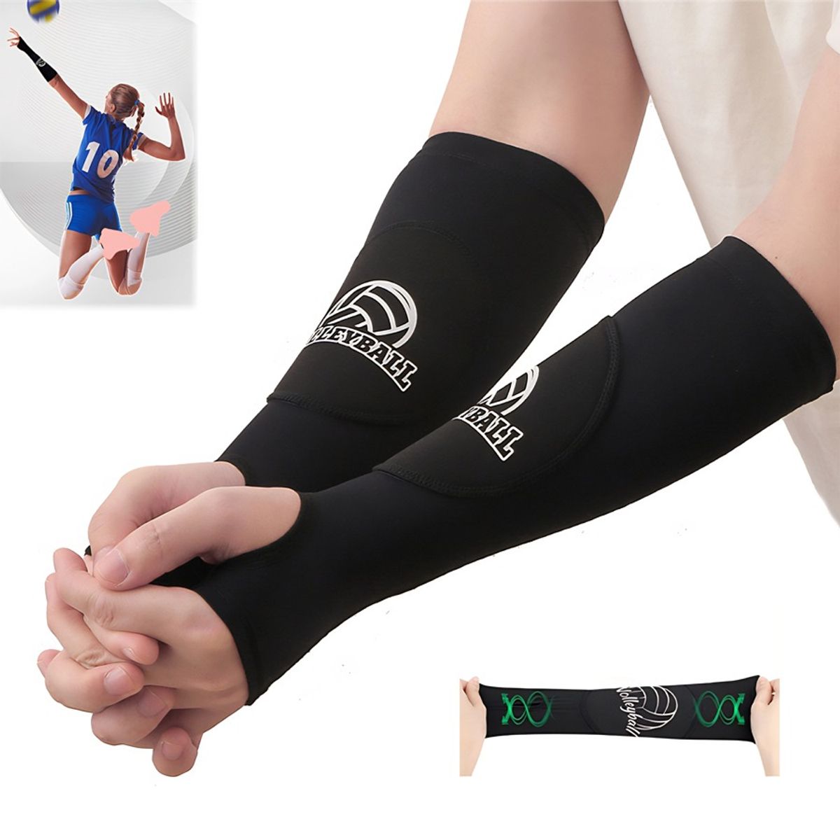 GENERICO - Manga Protectora De Brazo Para Voleibol Tren Alumno Pulsera