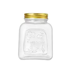 GENERICO - Set 6 Frascos Vidrio Grabado Cocina 750 ml