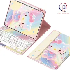 PUREPOWER - Funda Teclado de Español para iPad (A16) 11ª generación de 11" 2025, iPad 10ª Generación 10,9" 2022