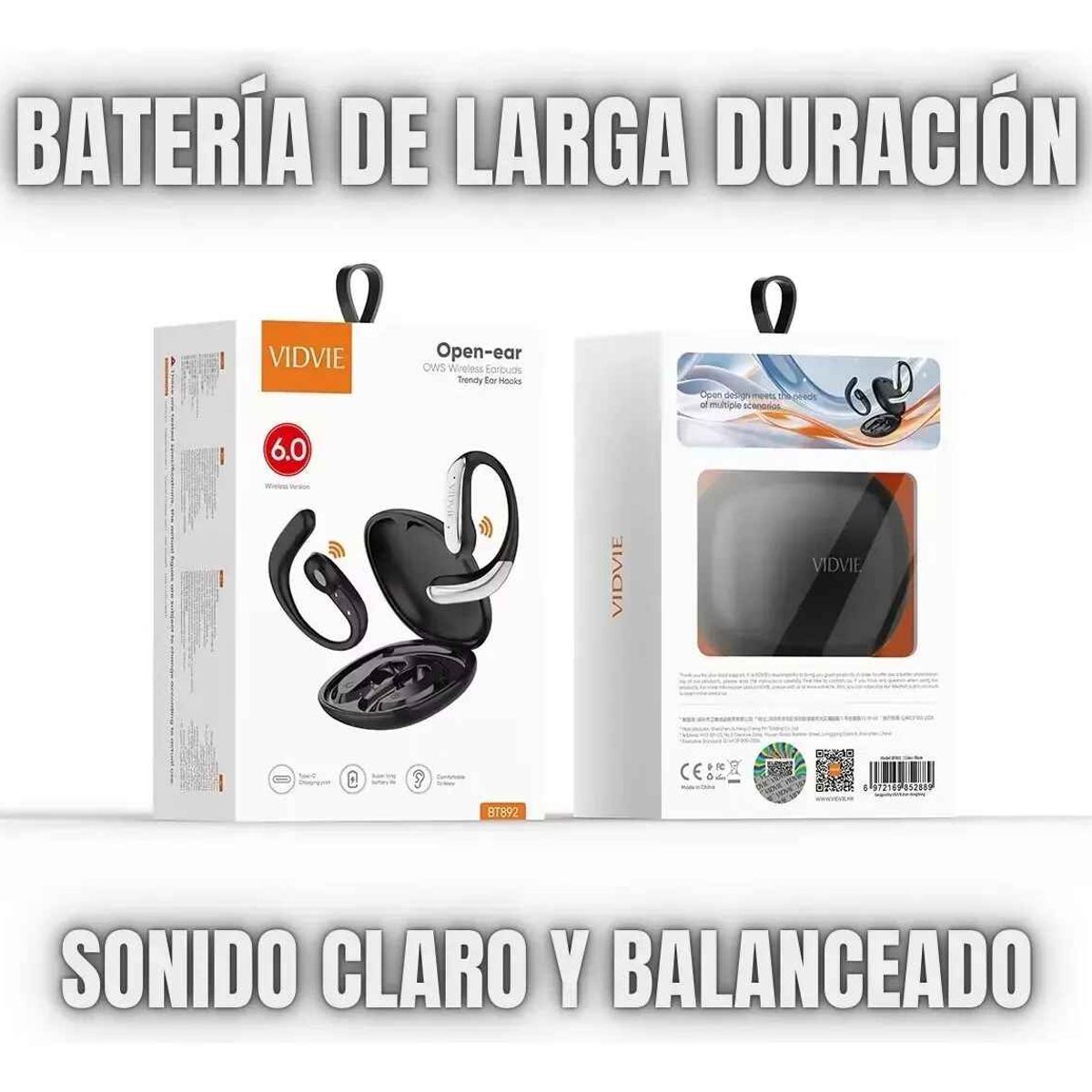 GENERICO - Audifonos Vidvie Deportivos Oido Abierto Open Ear Bluetooth