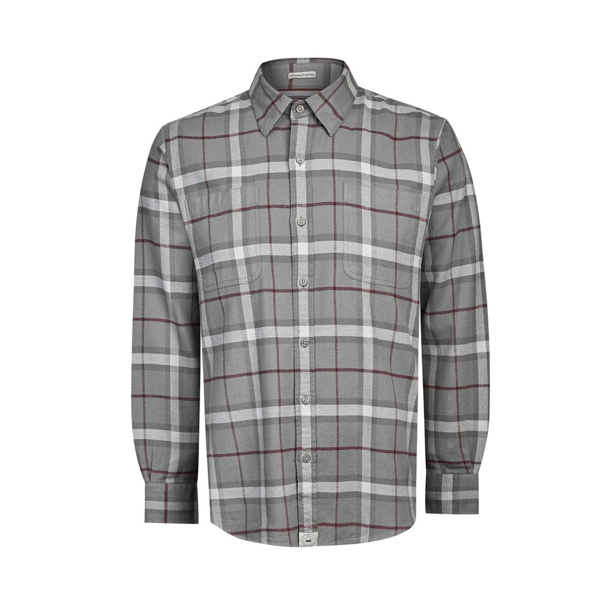 ROCKFORD - Camisa Algodón Orgánico Hombre Padua Gris ROCKFORD