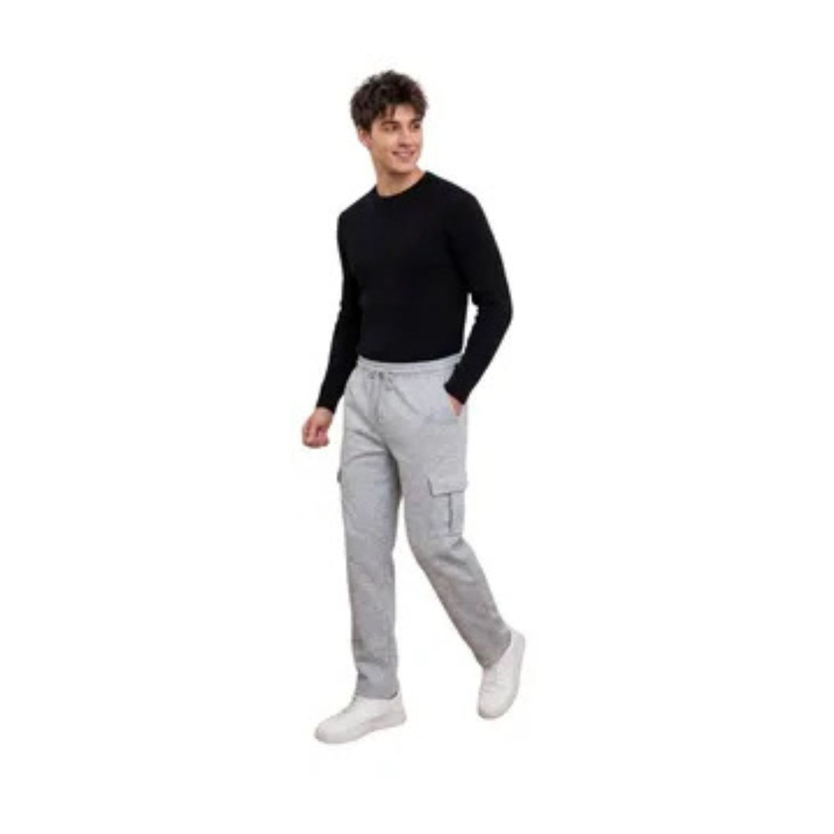 LOOK SHOP - Pantalón Buzo Recto Cargo Hombre Invierno. Jogger Juvenil. 7159