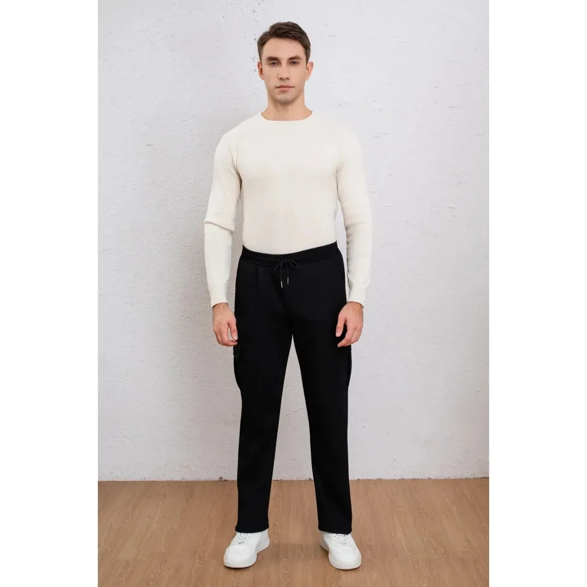 LOOK SHOP - Pantalón Buzo Recto Cargo Hombre Invierno. Jogger Juvenil. 7159