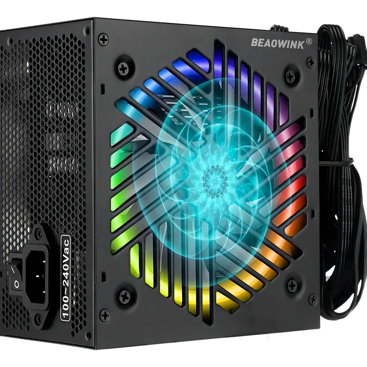 EVERSO - Fuente De Poder PC 800w ATX 80 Plus Bronze RGB Beaowink Sile