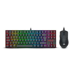 REDRAGON - Combo Gamer Teclado + Mouse - S145 Cableado - Negro