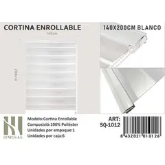 GENERICO - Cortina Roller Dia Y Noche 140X200 Cm