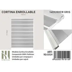 GENERICO - Cortina Roller Dia Y Noche 140X200 Cm