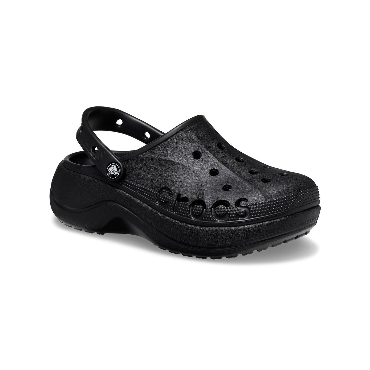CROCS - Zueco Mujer Baya Plataforma Clog Negro CROCS