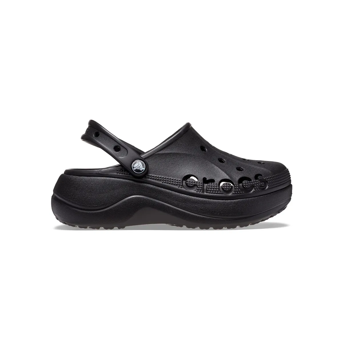 CROCS - Zueco Mujer Baya Plataforma Clog Negro CROCS