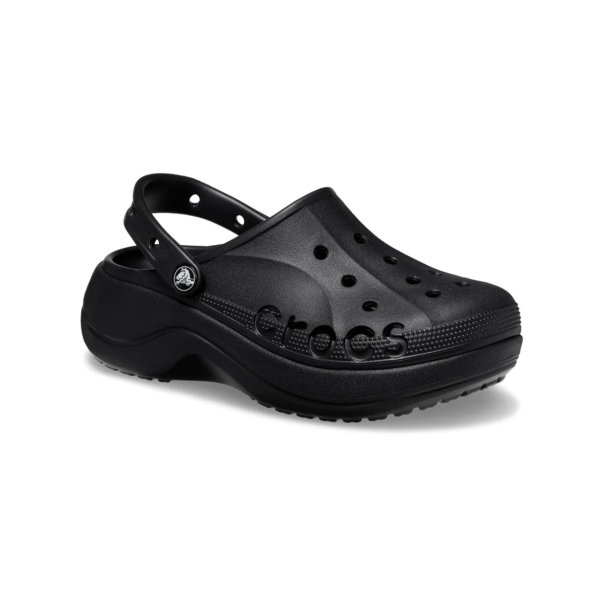 CROCS - Zueco Mujer Baya Plataforma Clog Negro CROCS