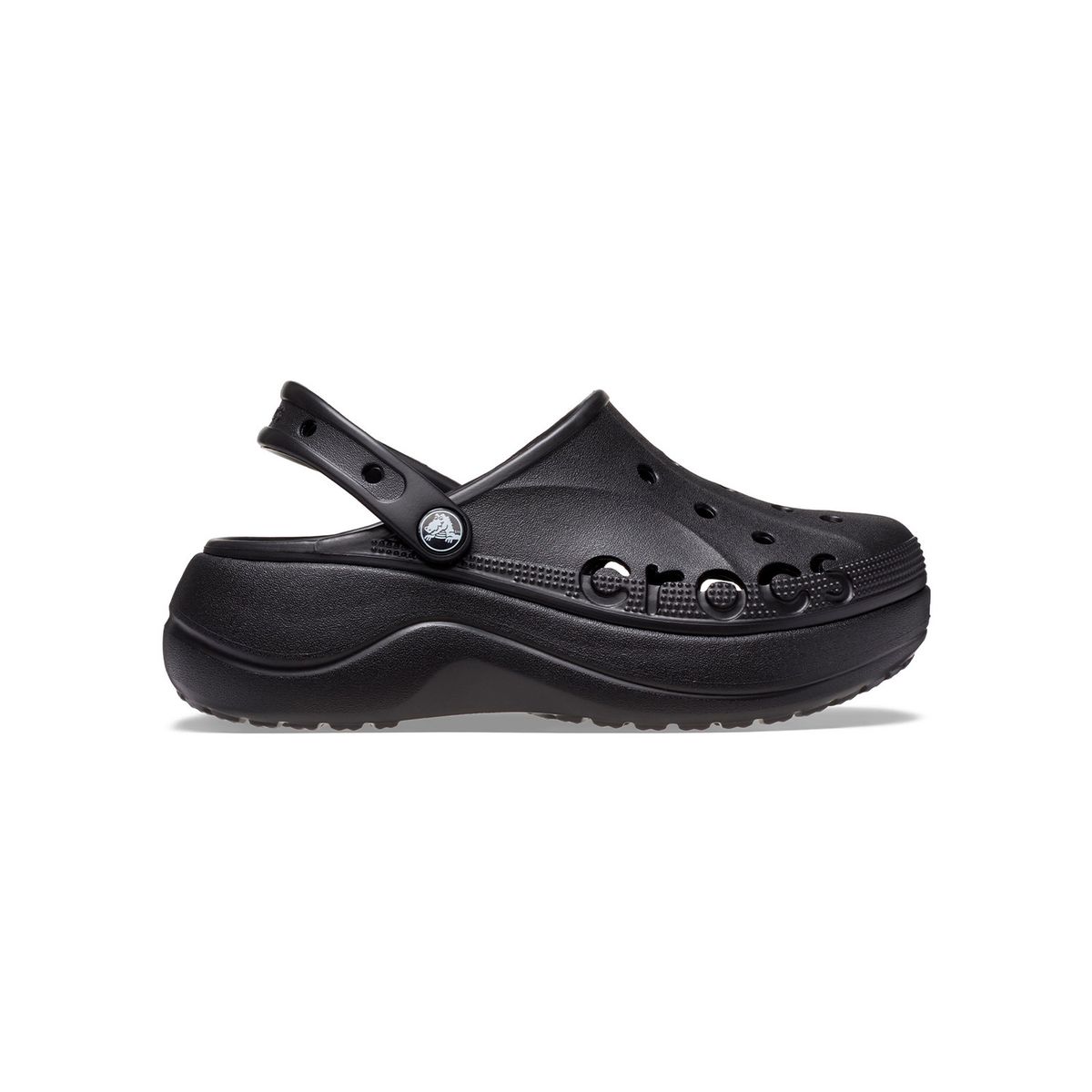 CROCS - Zueco Mujer Baya Plataforma Clog Negro CROCS