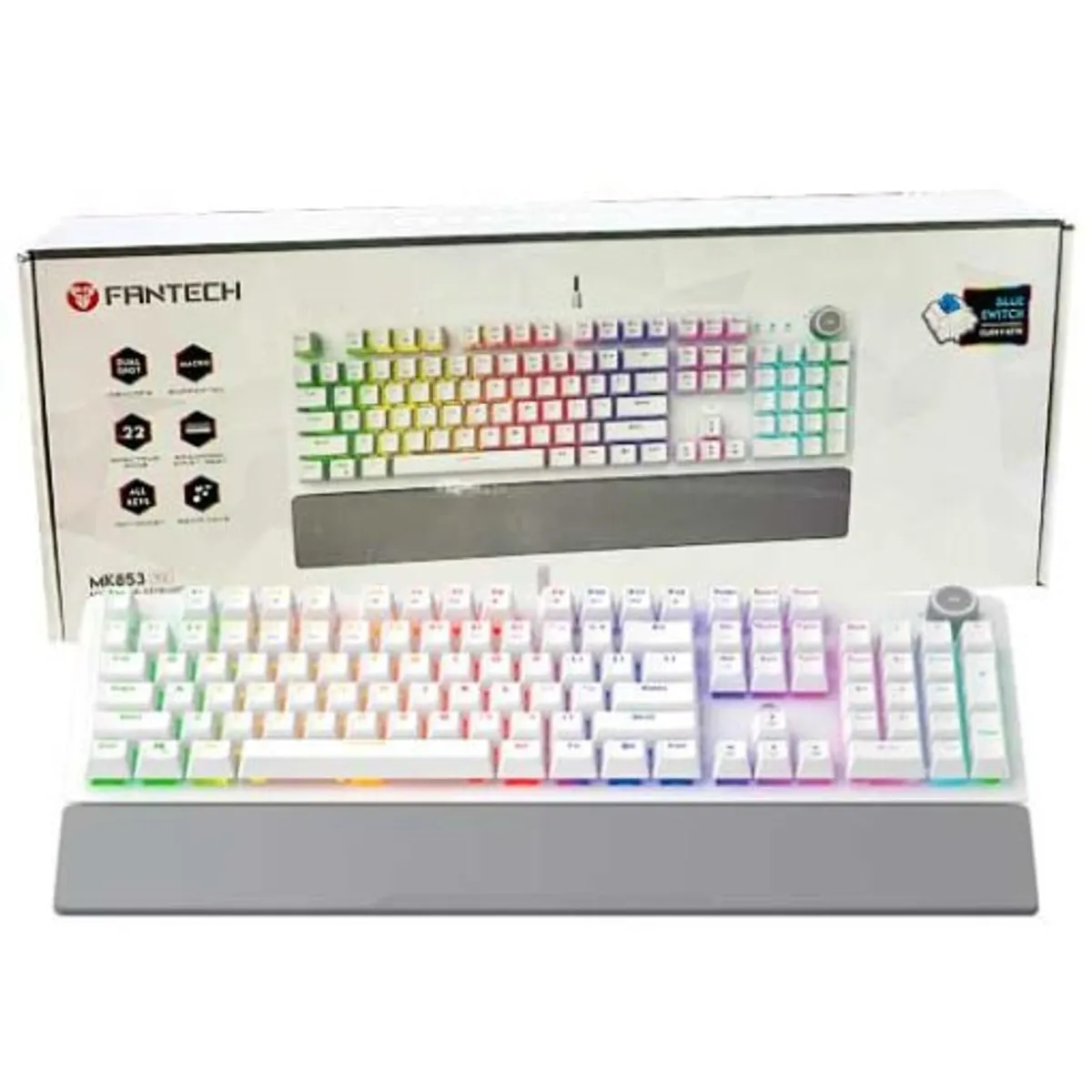 FANTECH - Teclado Gamer - Fantech Maxpower Mk853- Red Switch  Español