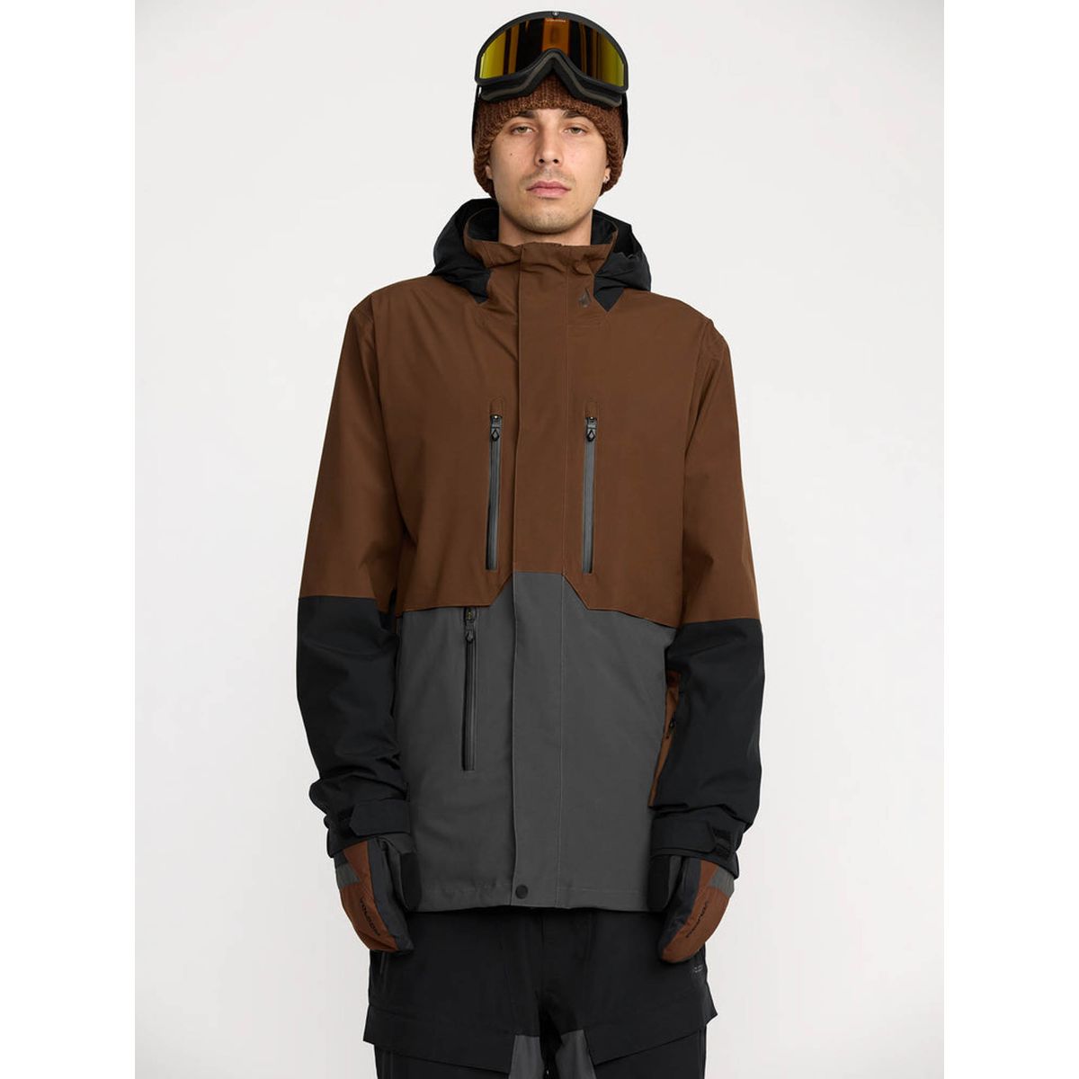VOLCOM - Parka Snow Rnge Stretch 30K Brown Café Hombre Volcom