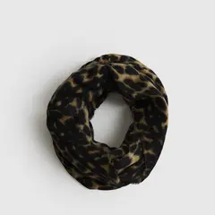 LOUNGE - Bufanda Loop Con Estampado Animal Print