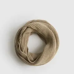 LOUNGE - Bufanda Loop Tejida Unicolor