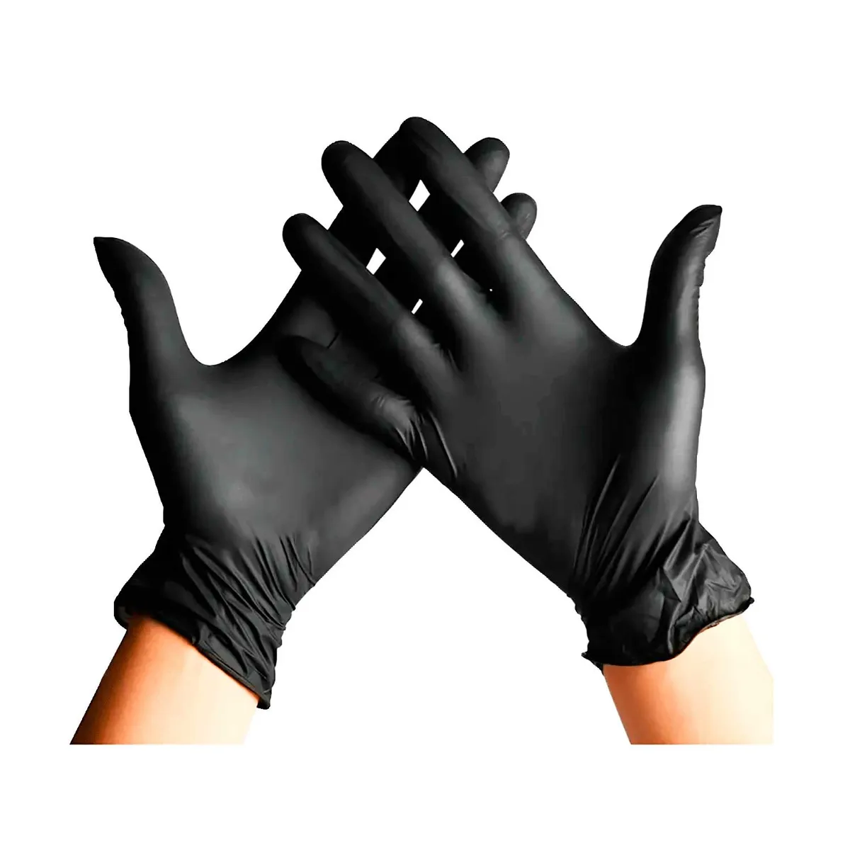 CLEANCARRIER - Guantes de Nitrilo Negro Talla S 100 unidades