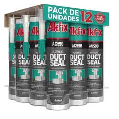 AKFIX - Sellador Acrílico Ac590 Para Ductos Pack 12 Unidades