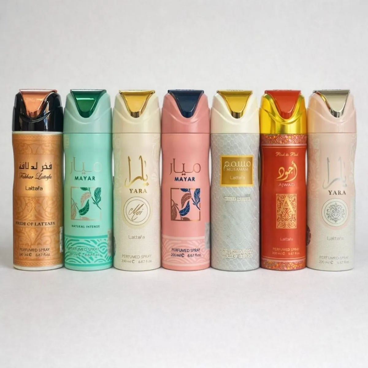 LATTAFA - PACK 7 UNIDADES DEPERFUME EN SPRAY 200 ML / 200 ML -  MUJER