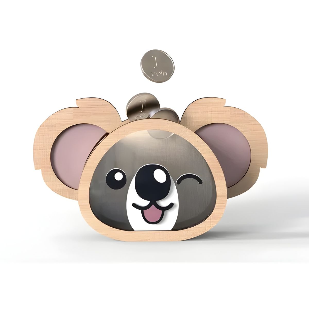 GENERICO - Alcancía de madera oso koala personalizada