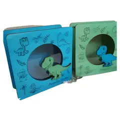 GENERICO - Alcancía de madera dinosaurio t rex personalizable