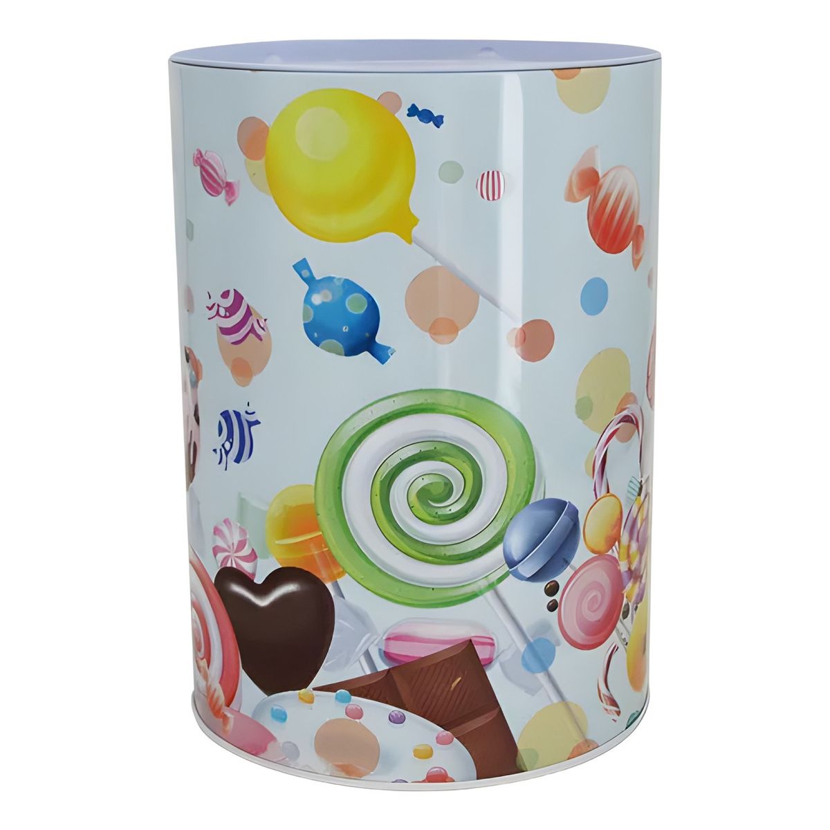 GENERICO - Set 5 alcancías metálicas diseño candy