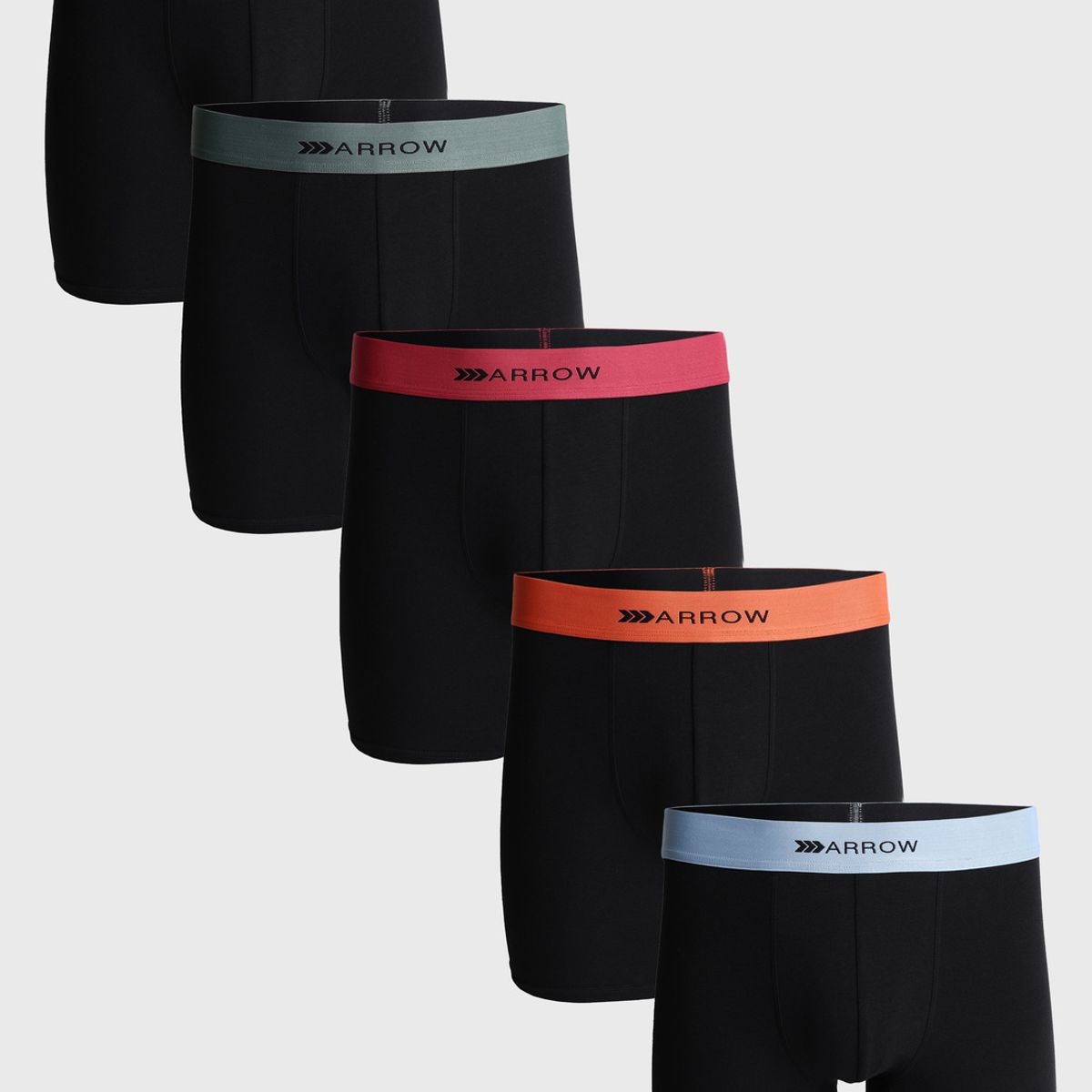 ARROW - Boxer 5 unidades Regular Fit Negro Arrow ARROW
