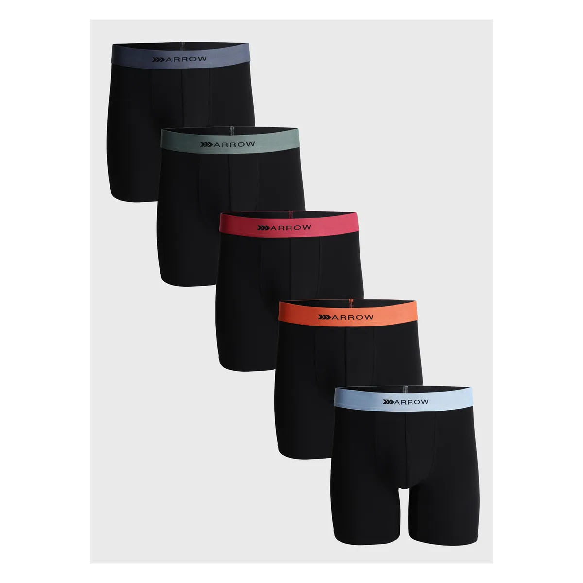 ARROW - Boxer 5 unidades Regular Fit Negro Arrow ARROW