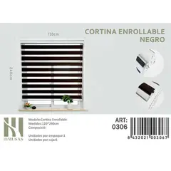 GENERICO - Cortina Roller Dia Y Noche 120X240 Cm