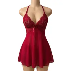 GARSIL - Lenceria Para Mujer Baby Dolls De Encaje Con Tirantes + Colales