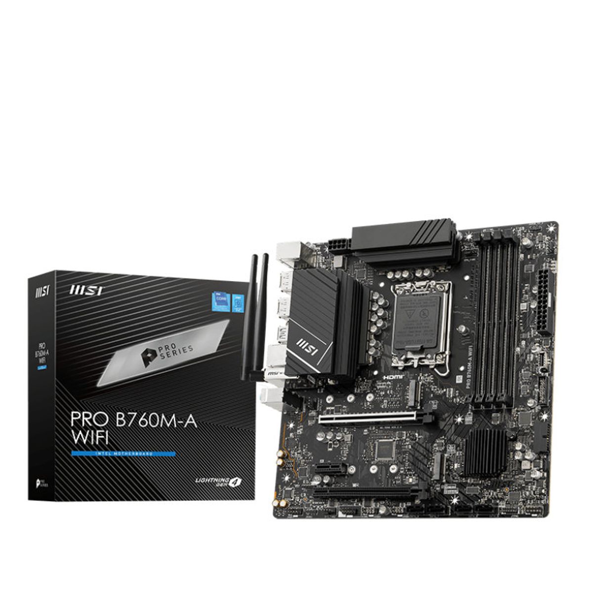 MSI - Mb Lga S1700 intel - Msi Pro B760m-a Wifi - 4x Ddr5
