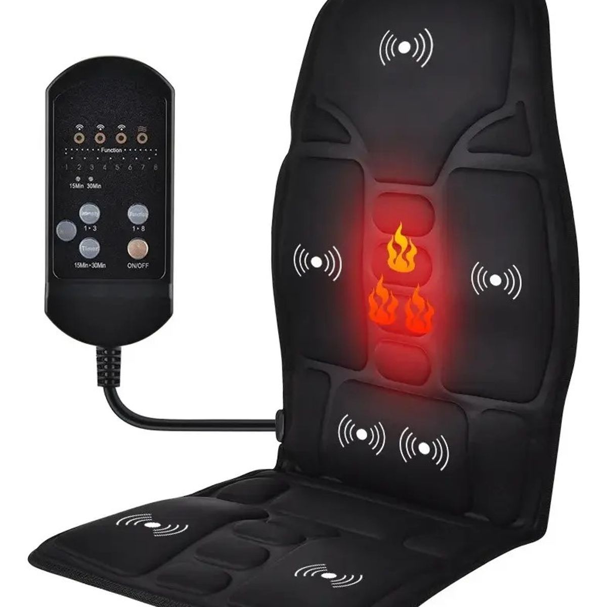 GENERICO - Asiento Masajeador Cojin Masaje Espalda Auto Casa Oficina G3