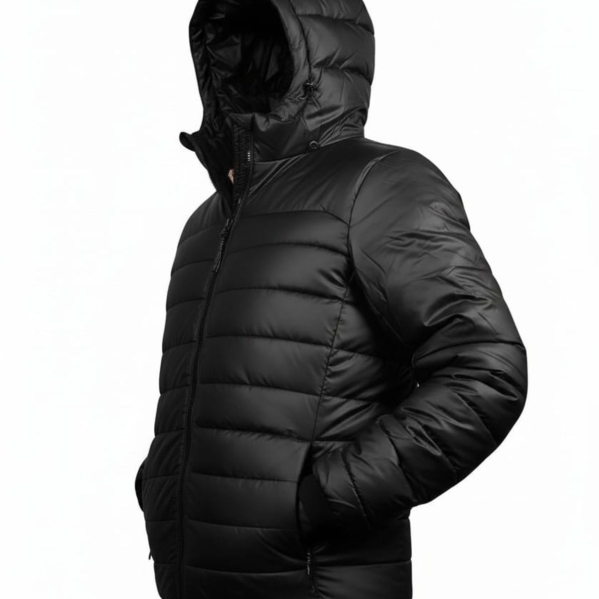 BLUE MOUNTAIN - Parka Impermeable Engomada Hombre con Piel