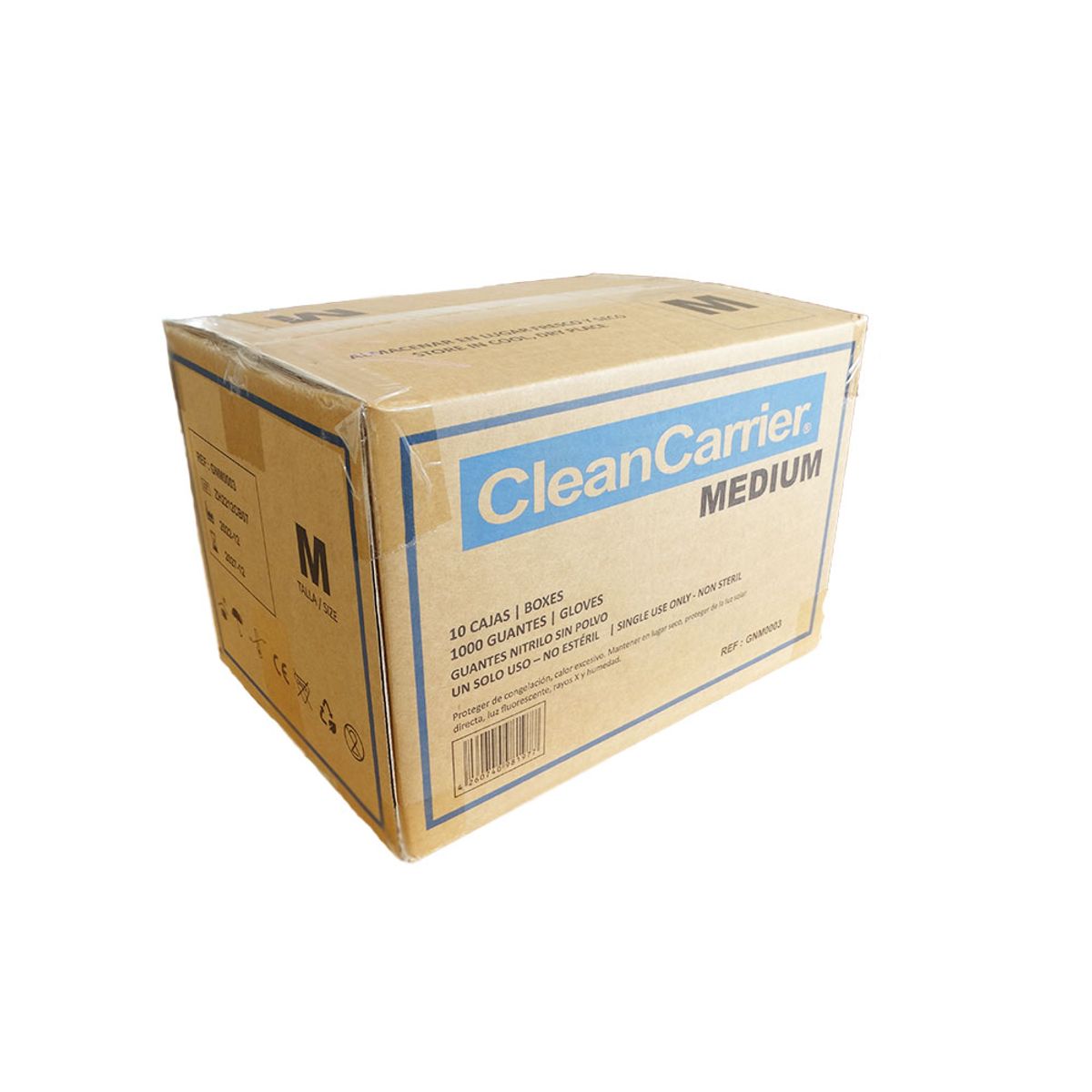 CLEANCARRIER - Guantes de Nitrilo rosado Talla S 1000 unidades
