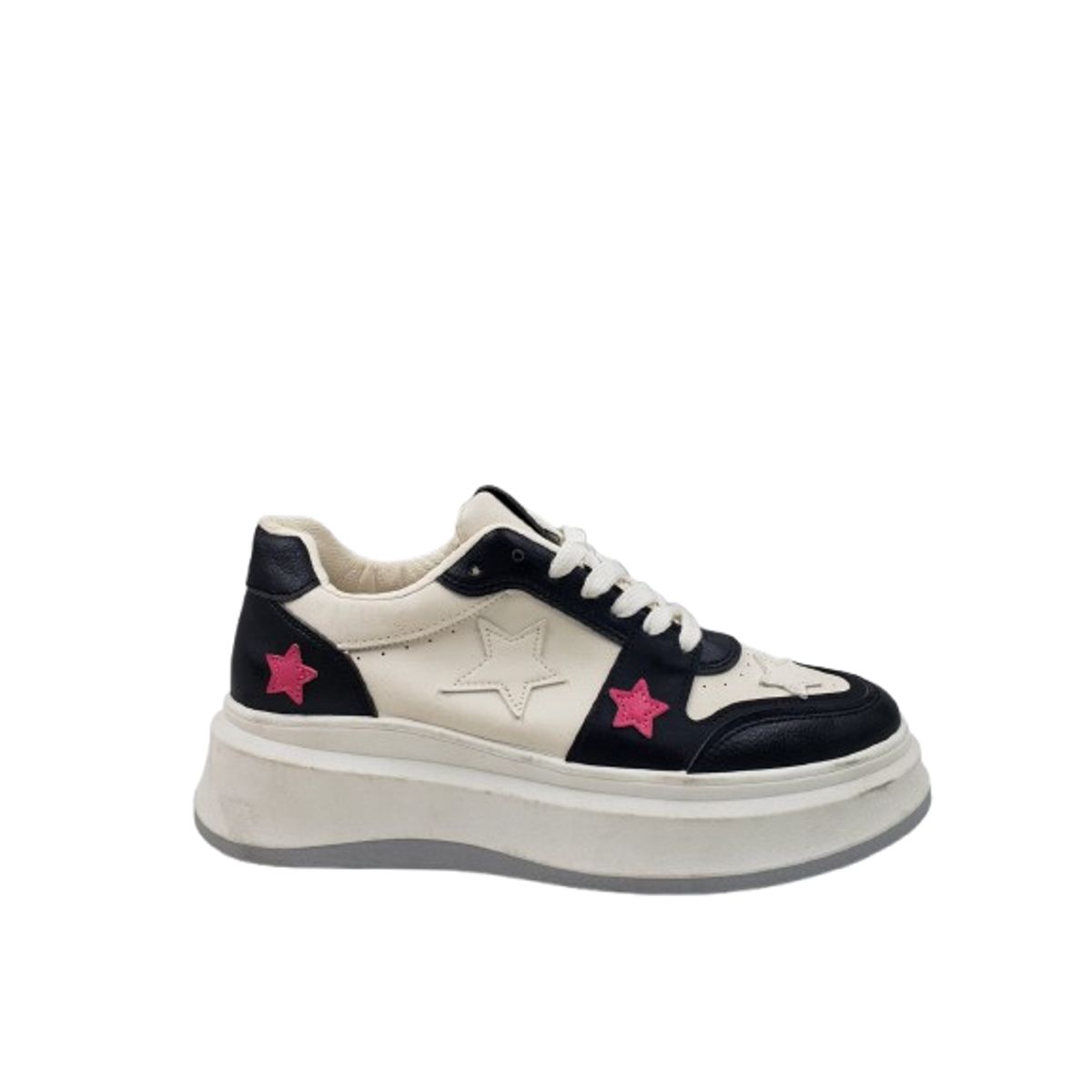 HERIEL - Zapatilla BlancoNegro Urbana