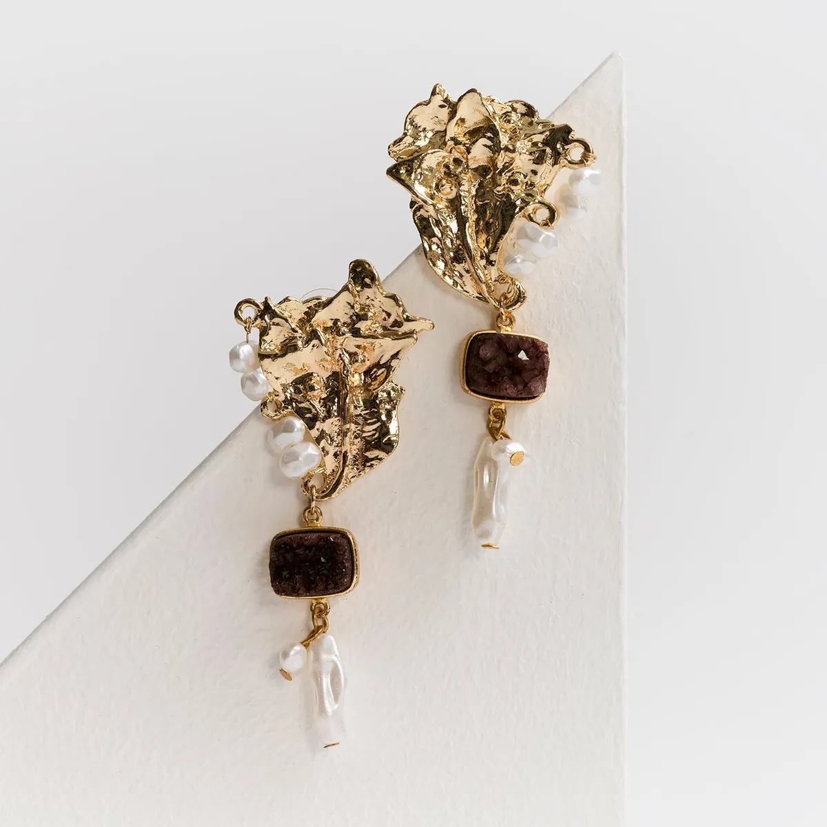 LOUNGE - Aros Mujer Con Piedra Colgante