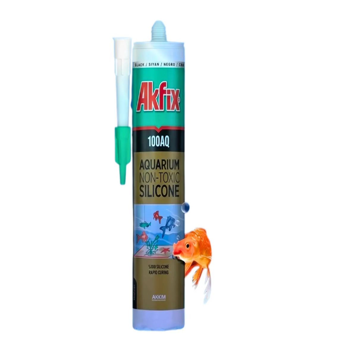 AKFIX - Silicona Acuarios Akfix 100aq Transparente No Toxica Peces