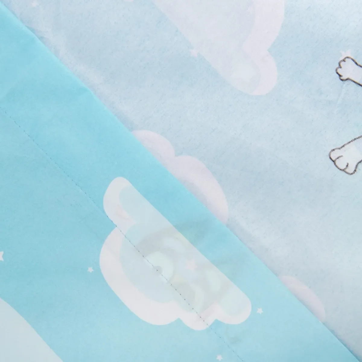 MASHINI - Juego De Sábanas 1.5 Plazas - Mashini Bluey Nubes
