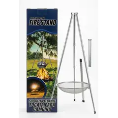 GENERICO - Soporte Plegable de Fogata Fire Stand - Trípode de Camping Ultra Ligero con Malla de Acero